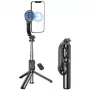 AWEI X51 asta selfie magnetica con treppiede nera