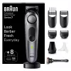 Braun BT7420 regolabarba - trimmer all-in-one - nero/grigio