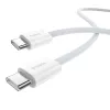 Baseus Superior cavo dati USB C a USB C 1 m 30 W bianco