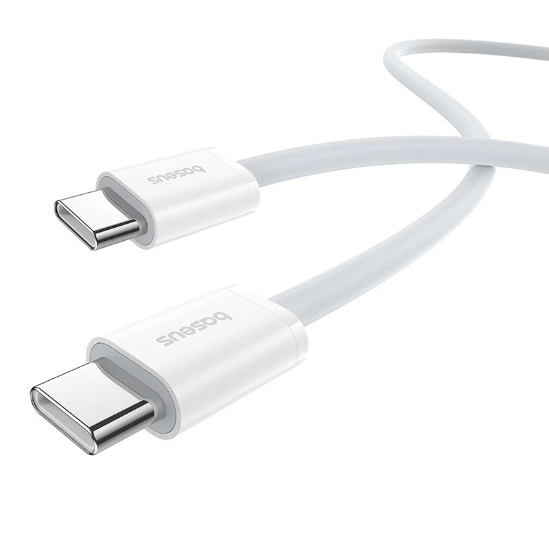 Baseus Superior cavo dati USB C a USB C 1 m 30 W bianco
