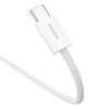 Baseus Superior cavo dati USB C a USB C 1 m 30 W bianco