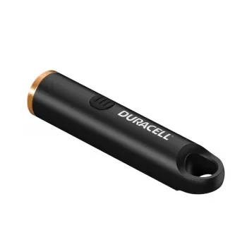 Duracell DK100R portachiavi luminoso 100 lumen ricaricabile nero