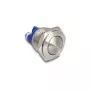 Delock interruttore a pulsante momentaneo bombato 16 mm, 2 terminali a vite, 1 NO, nero