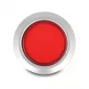 Delock pulsante da incasso 22 mm, piatto, LED rosso, connessioni a saldare, 1 NO, 230 V AC/DC