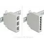 Delock pannello patch fibra ottica 6 porte per SC duplex e LC quad con pannello alternativo 8 x SC simplex o LC duplex grigio montaggio su guida DIN (86095)
