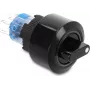 Delock interruttore rotativo per installazione 22 mm a scatto 6x connessione a saldare IP65 nero 20991