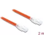 Delock cavo di rete RJ45 Cat.8.1 S/FTP 2 m fino a 40 Gbps arancione (81181)