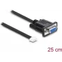 Delock cavo di connessione seriale RS-232 D-Sub 9 femmina su connettore JST XH 4-Pin femmina 25 cm