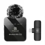 PULUZ PU647B microfono lavalier wireless per Lightning