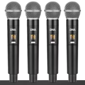 DNA QMIC4 microfono wireless con 4 trasmettitori a mano