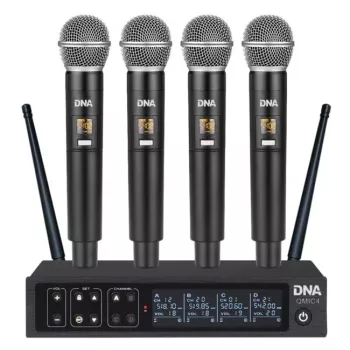 DNA QMIC4 microfono wireless con 4 trasmettitori a mano