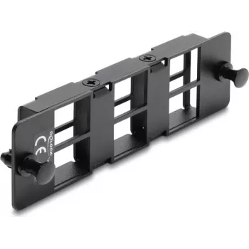 Delock pannello adattatore per moduli Keystone 6 porte nero 19 pollici HD patch panel 67508
