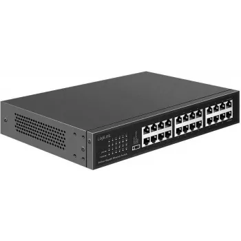 LogiLink switch di rete 19 pollici 24 porte Gigabit unmanaged nero