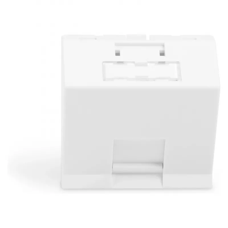 DIGITUS supporto per moduli Keystone, 1 porta, 45x45mm, bianco puro (RAL 9010) per DN-93802-5-SH