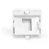 DIGITUS supporto per moduli Keystone, 1 porta, 45x45mm, bianco puro (RAL 9010) per DN-93802-5-SH
