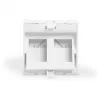 DIGITUS placca Keystone 2 porte 45x45mm angolare bianca