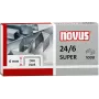NOVUS 040-0026 punti metallici 24/6 DIN Super, 1000 pezzi, acciaio zincato