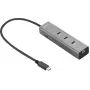 Sandberg USB-C 5-in-1 MediaDock - docking station - argento/grigio