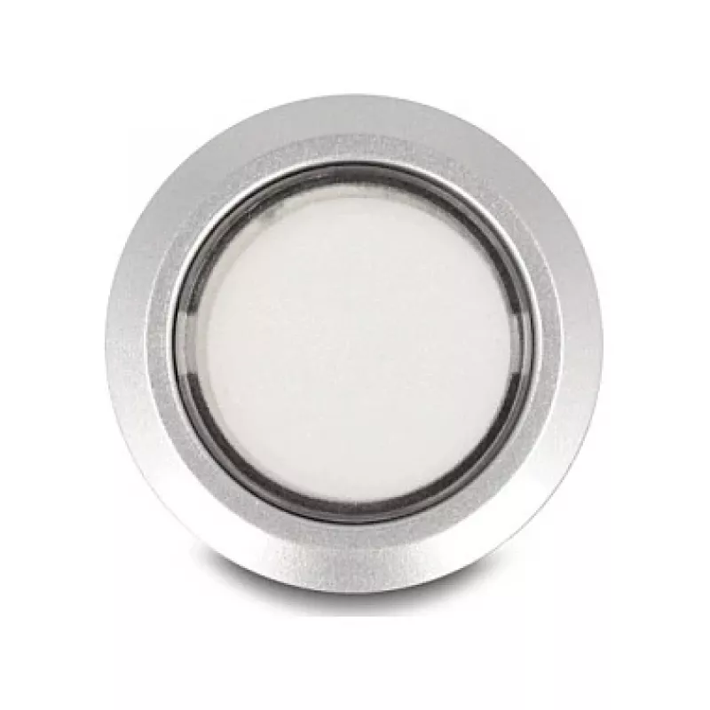 Delock interruttore a pulsante 22 mm piatto plastica bianco LED