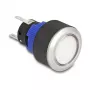 Delock interruttore a pulsante 22 mm piatto plastica bianco LED
