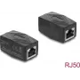 Delock RJ50 adattatore di accoppiamento schermato femmina-femmina nero (90839)