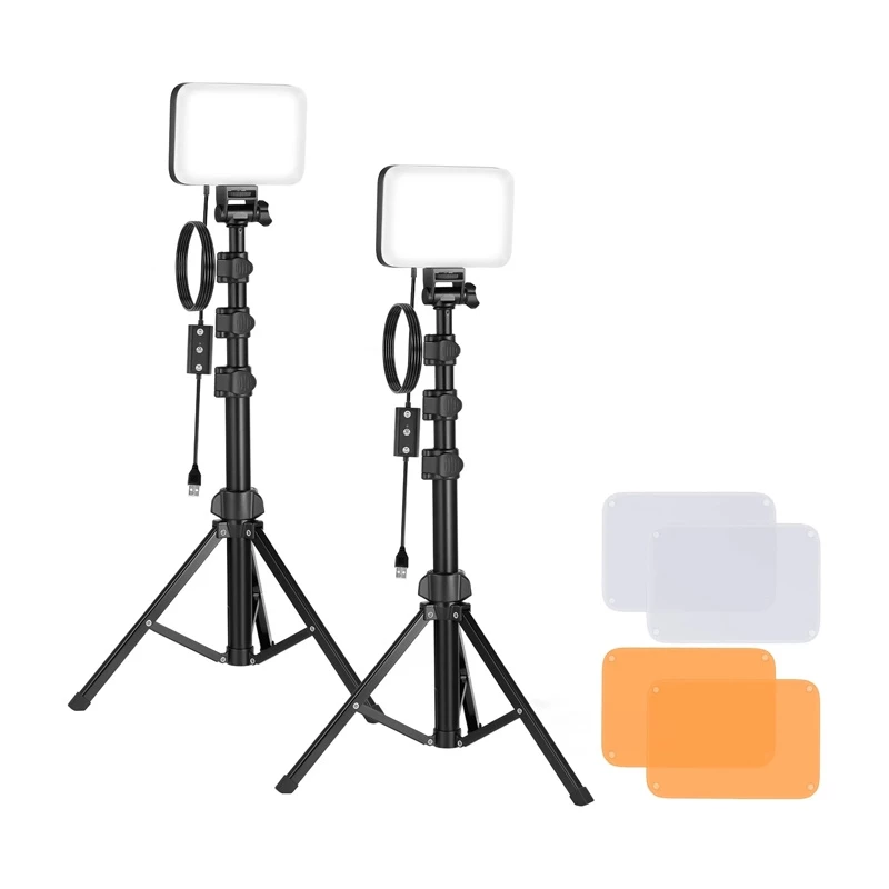 Neewer BP66 set studio due lampade LED + filtri + treppiedi