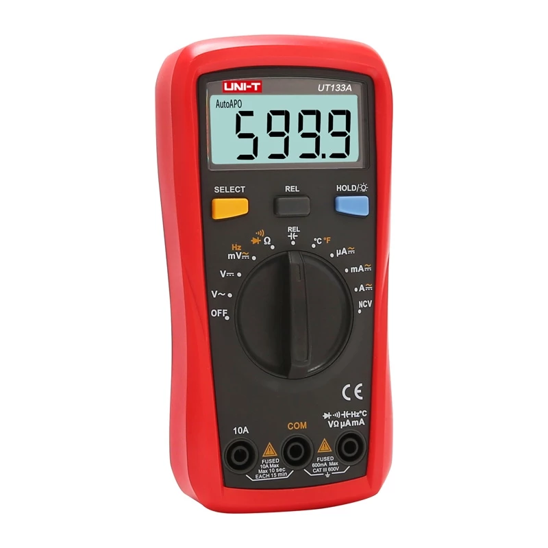 Uni-T UT133A multimetro digitale palmare 6000 conteggi True RMS autorange