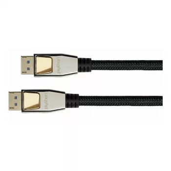 GoodConnections cavo Python DisplayPort 2.0 0,5m nero connettori in metallo pieno 54 Gbit/s UHBR 13.5 4K 240Hz 8K 60Hz