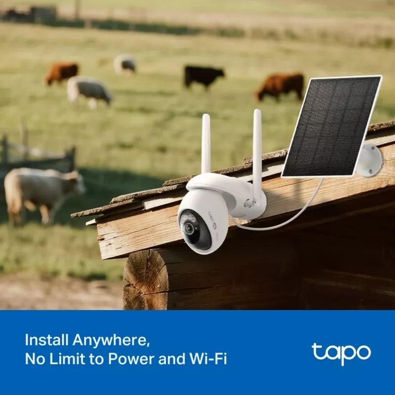 TP-LINK Tapo C665G Kit telecamera IP outdoor e pannello solare 4K 8MP Wi-Fi LTE