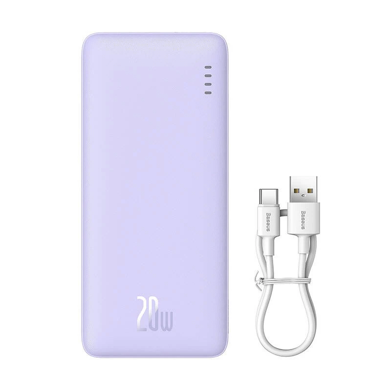 Baseus Airpow - Powerbank 20.000 mAh 20W (lilla)
