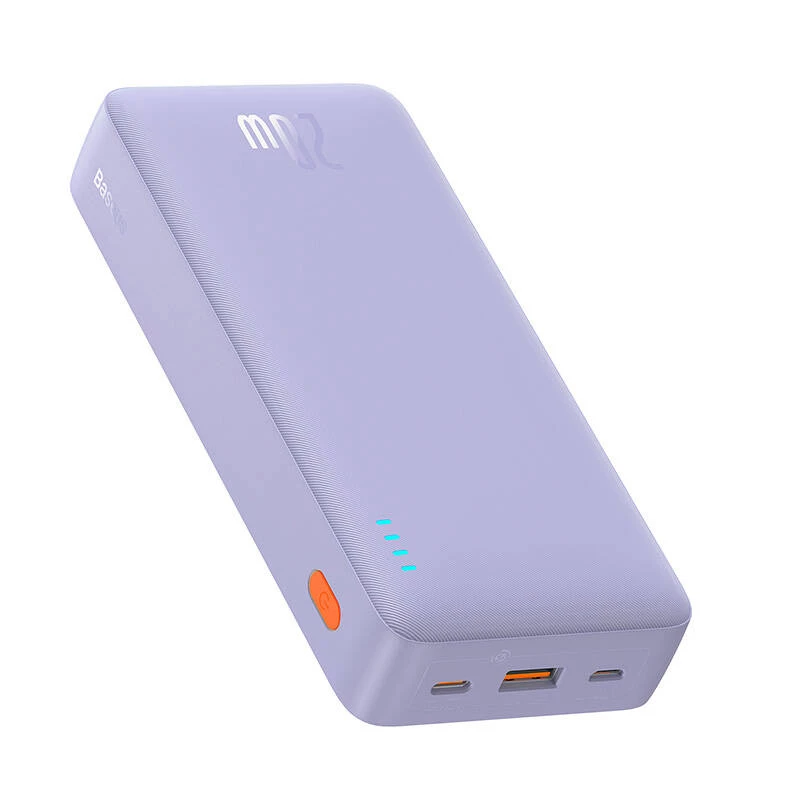 Baseus Airpow - Powerbank 20.000 mAh 20W (lilla)