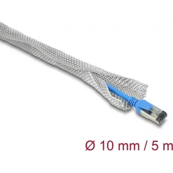 Delock guaina intrecciata per schermatura EMC autochiudente 5 m x 10 mm (20992)