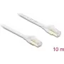 Delock Cavo patch piatto RJ45 Cat.8.1 U/FTP 40 Gbps 10 m bianco (81038)