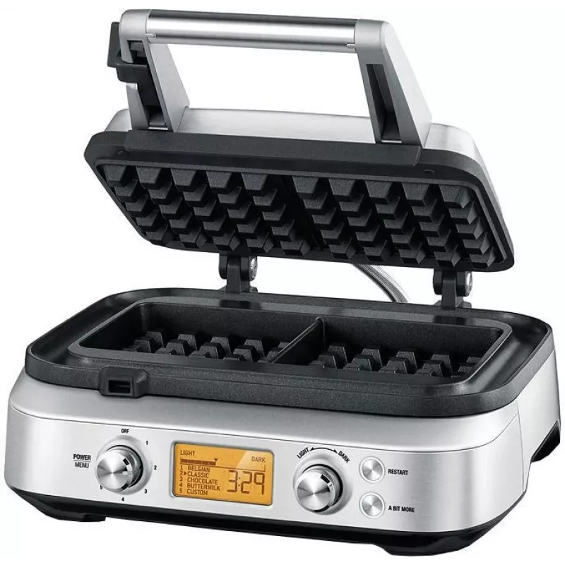 Sage SWM620BSS4EEU1 Smart Waffle Pro Macchina per waffle belga, 1000 W, acciaio inox spazzolato