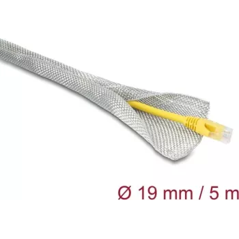 Delock Guaina in treccia per cavi per schermatura EMC autochiudente 5 m x 19 mm (20994)