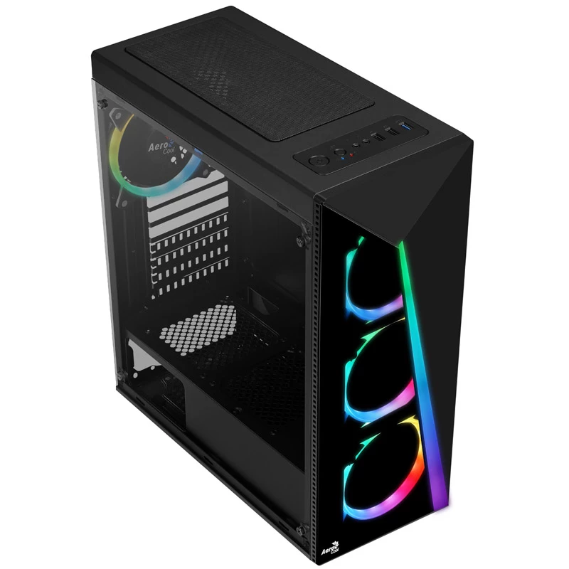 Aerocool Shard Tempered Glass Midi-Tower nero