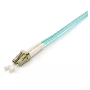 Equip Cavo patch in fibra ottica LC-LC 35m Multimodale Duplex OM3 Turchese