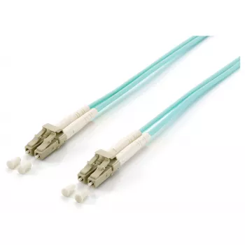 Equip Cavo patch in fibra ottica LC-LC 35m Multimodale Duplex OM3 Turchese