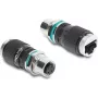 Delock Adattatore M12 codifica D 4 pin femmina a RJ45 femmina da pannello rotondo dritto