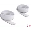 Delock Fascia a strappo autoadesiva 2 m x 20 mm Bianco (19067)