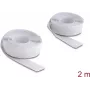 Delock Fascia a strappo autoadesiva 2 m x 20 mm Bianco (19067)