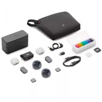 DJI Mic Mini 2 Sistema microfonico wireless (2 TX + 1 RX + custodia di ricarica)