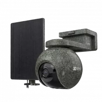 EZVIZ CS-EB8/SP Ranger Telecamera PT da esterno a batteria con pannello solare (4G/LTE, WiFi 2,4 GHz, 4K, 8 MP, 4 mm, IP65)