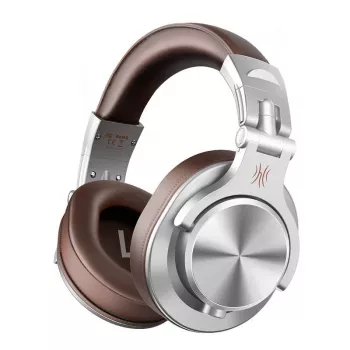 OneOdio A71 Cuffie over-ear con filo Marrone con driver al neodimio da 40mm, pieghevoli, padiglioni girevoli, 2 cavi