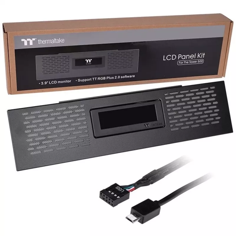 Thermaltake LCD Panel Kit Nero per The Tower 500