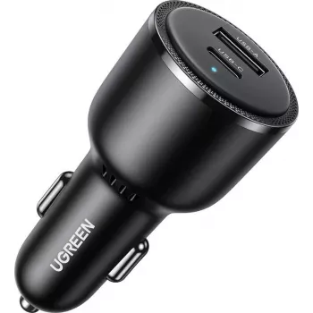 UGREEN EC701 caricabatterie da auto rapido 63W 2 porte 1A1C nero