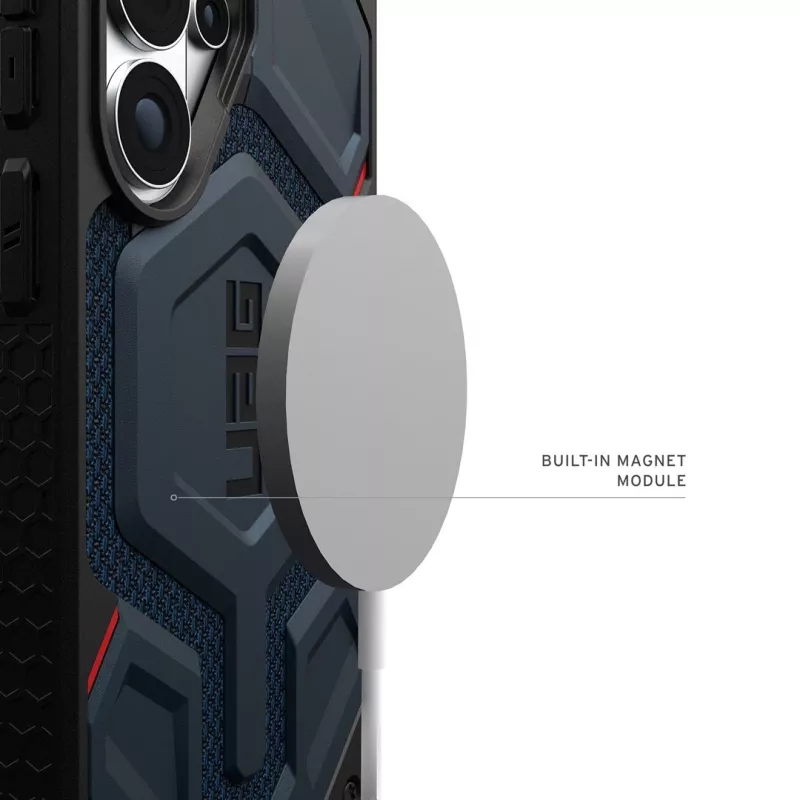 URBAN ARMOR GEAR custodia UAG Monarch Pro con modulo magnetico per Samsung Galaxy S26 Ultra (Kevlar Mallard Blue)