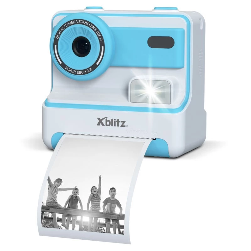 XBLITZ FLASH BLUE fotocamera istantanea con stampante termica per bambini