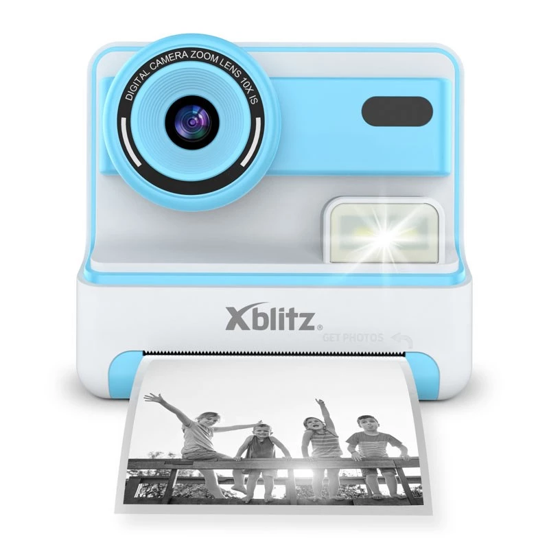 XBLITZ FLASH BLUE fotocamera istantanea con stampante termica per bambini