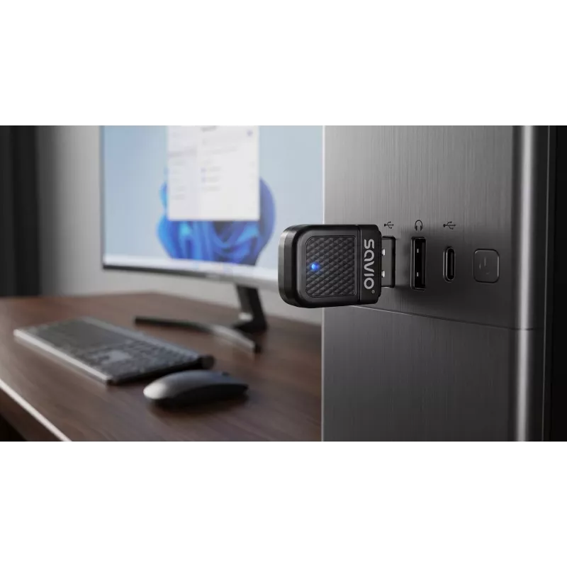 Savio BT-070 adattatore USB Wi-Fi 6 e Bluetooth 5.4
